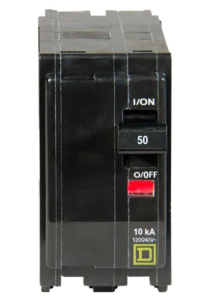 QO250GFI, Mini circuit breaker, QO, 50A, 2 pole, 120/240VAC, 10kA, plug QO250GFI, Mini circuit breaker, QO, 50A, 2 pole, 120/240VAC, 10kA, plug