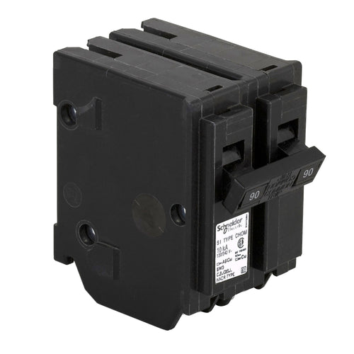 SCHNEIDER ELECTRIC HOMELINE 2 POLE 90A CIRCUIT BREAKER CHOM290