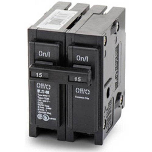 EATON CUTLER HAMMER 2 POLE 15A CIRCUIT BREAKER BR215-EATON-DEALER SOURCE-Default-Covalin Electrical Supply
