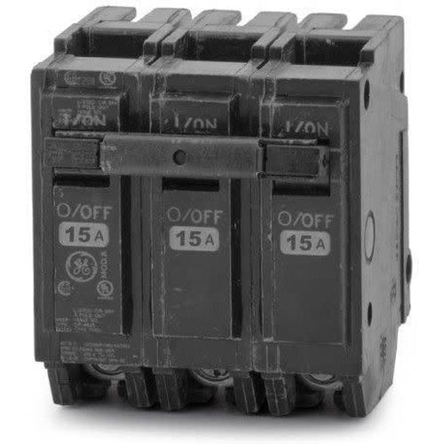 GENERAL ELECTRIC 3 POLE 15A PUSH IN CIRCUIT BREAKER THQL32015-GENERAL ELECTRIC-DEALER SOURCE-Default-Covalin Electrical Supply