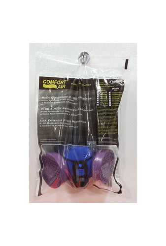 COMFORT-AIR® SERIES 100 SILICONE COMPLETE WITH P100 CARTRIDGES – MEDIUM IN DISPLAY BAG