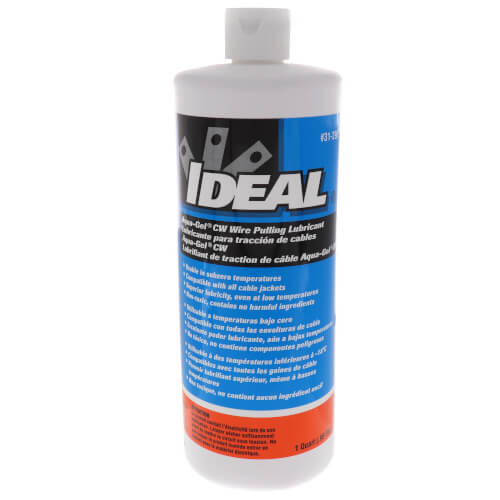 IDEAL INDUSTRIES 31-298 1-QUART AQUA-GEL® CW CABLE PULLING LUBRICANT SQUEEZE BOTTLE