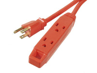 15M 50' OUTDOOR 16/3 SJTW - TRIPLE RECEPTACLE - ORANGE