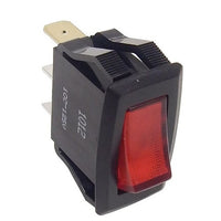 ON-OFF 3 SPADE CONNECT SLR 16A 125VAC 10A 250VAC MLR 16A 125VAC 10A 250VAC 1/3HP 125VAC 1/2HP 250VAC LIGHTED APPLIANCE ROCKER SWITCH