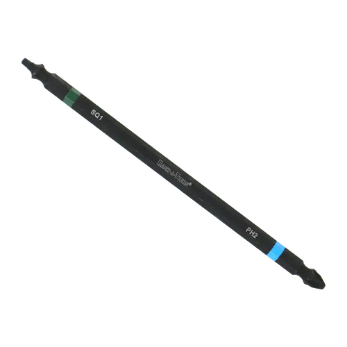 6" #2 BLUE PHILLIPS & #1 GREEN ROBERTSON SQUARE DOUBLE-ENDED IMPACT BIT