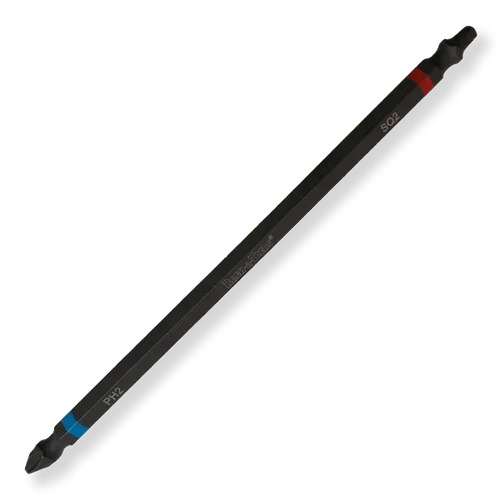 6" #2 BLUE PHILLIPS AND #2 RED ROBERTSON SQUARE DOUBLE ENDED IMPACT