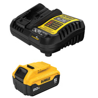 DEWALT 5.0AH MAX LI-ION BATTERY CHARGER KIT