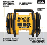 DEWALT 20V MAX* CORDLESS TIRE INFLATOR TOOL ONLY