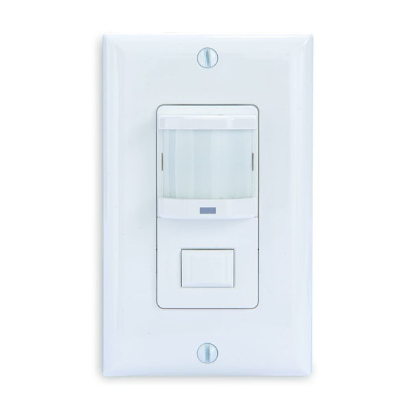 IOS-DPBIF-WH RESIDENTIAL IN-WALL PUSH BUTTON PIR OCCUPANCY SENSOR, WHITE, INTERMATIC