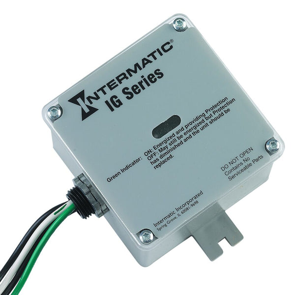 IG1240RC3 SURGE PROTECTIVE DEVICE, 6-MODE, 120/240 VAC 1PH, TYPE 1 OR TYPE 2, OUTDOOR PLASTIC, CONNECTED EQUIPMENT WARRANTY 5 YR $10,000 INTERMATIC