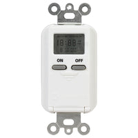 EI500WC 7-DAY STANDARD PROGRAMMABLE TIMER, 125 VAC, 15A, WHITE, INTERMATIC