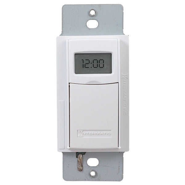 ST01 7-DAY HEAVY-DUTY PROGRAMMABLE TIMER, 120-277 VAC, 15A, WHITE INTERMATIC