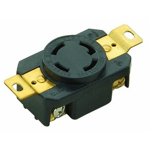 L14-30R TWIST LOCK WALL MOUNT RECEPTACLES - 3 POLE 4 WIRE 30A 125/250V