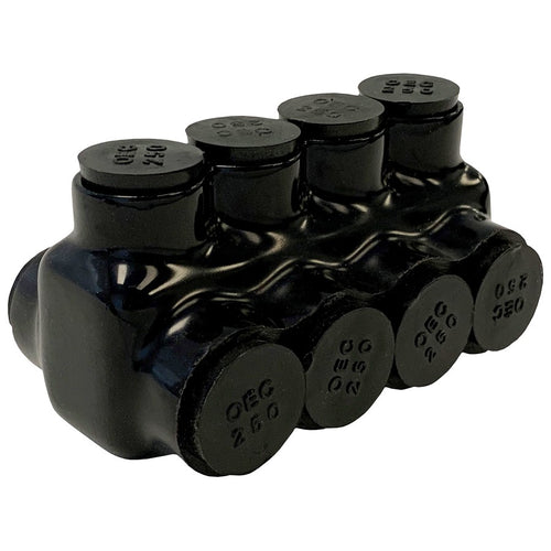 250-#6 QUAD ENTRY INSULATED CONNECTOR BLOCKS