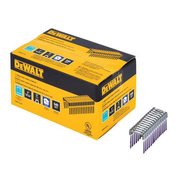 DEWALT 1" INSULATED CABLE STAPLES 540 PACK