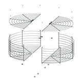 BANVIL FAN MOUNT GUARD 40" X 14" FOR 36" FANS INCLUDES HARDWARE & SAFETY CABLE