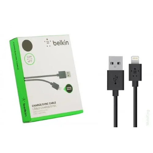BELKIN 4' USB 2.0 LIGHTNING CABLE FOR IPHONE / IPAD - MALE/MALE