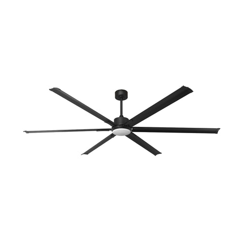 BANVIL STRATUS SERIES 72" DC BLACK 6 ALUMINUM BLADE FAN. LIGHT & LIGHT DELETE COVER & REMOTE INCLUDED (SHIPS IN 2 BOXES)