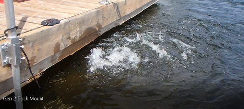 DOCK CIRCULATOR PUMP BRACKET KIT WITH 6 FOOT LONG POLE AND EASY ROTATION ADJUSTMENT