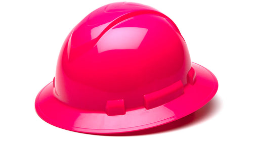 RIDGELINE® 4-POINT RATCHET FULL BRIM HARD HAT - PINK