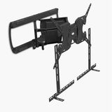 30"-90" LARGE TILT & SWING FLAT SCREEN TV WALL BRACKET WITH SOUND BAR MOUNTING KIT - AVF