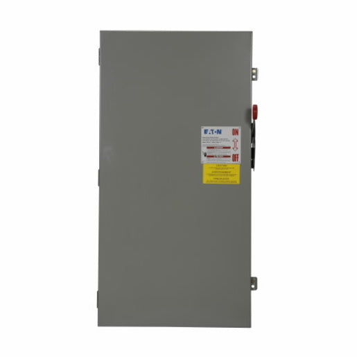 EATON 1HD365 HEAVY DUTY, FUSIBLE, SINGLE THROW SAFETY SWITCH 400 A, 600 VAC, 250 VDC, 3 P, PAINTED STEEL NEMA 1 INDOOR