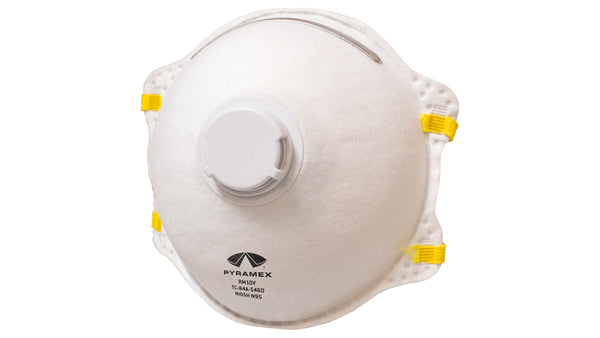 BOX OF 10 N95 MASKS WITH VAVLE