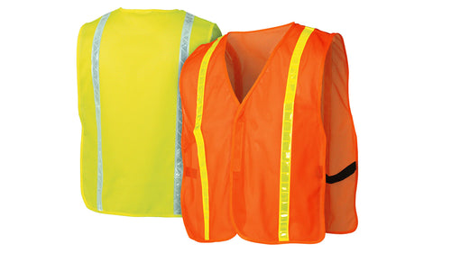 RV1 SERIES NON-RATED HI-VIS VEST ONE SIZE FITS MOST - ORANGE