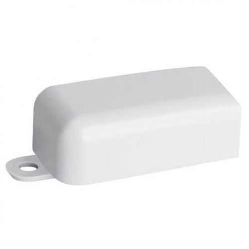 END CAP RACEWAY COVER FITTING- 1-1/2" X 3/4" - WHITE