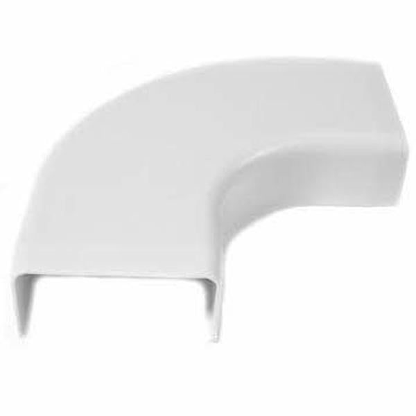 FLAT ELBOW RACEWAY COVER FITTING- 1" X 1/2" - WHITE