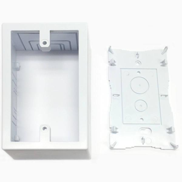 SINGLE GANG RECESSED RACEWAY JUNCTION BOX - WHITE