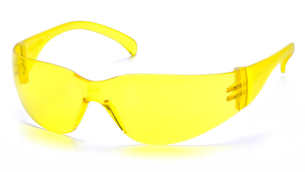 INTRUDER® FRAMLESS SAFETY GLASSES - AMBER NO ANTI-FOG