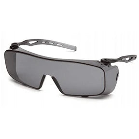 CAPPTURE™ OVER GLASSES SAFETY GLASSES - GRAY H2X ANTI-FOG