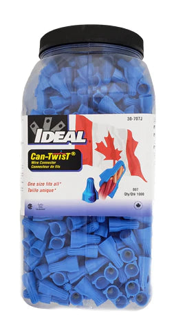 IDEAL CAN-TWIST WIRE CONNECTORS 1000PC JAR