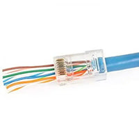 PASS THROUGH CAT6 RJ45 CONNECTORS 50 PACK