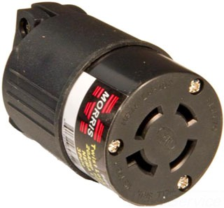 MORRIS FEMALE 20A 120V/240V 3 POLE 4 WIRE TWIST LOCK CORD END CONNECTOR