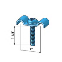 FIXTURE STUD NUT ZINC