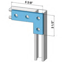 FOUR HOLE FLAT PLATE ZINC