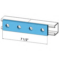 FOUR HOLE SPLICE PLATE ZINC