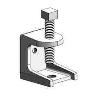 INSULATOR ELECTRICAL BEAM CLAMP ZINC 1/4"