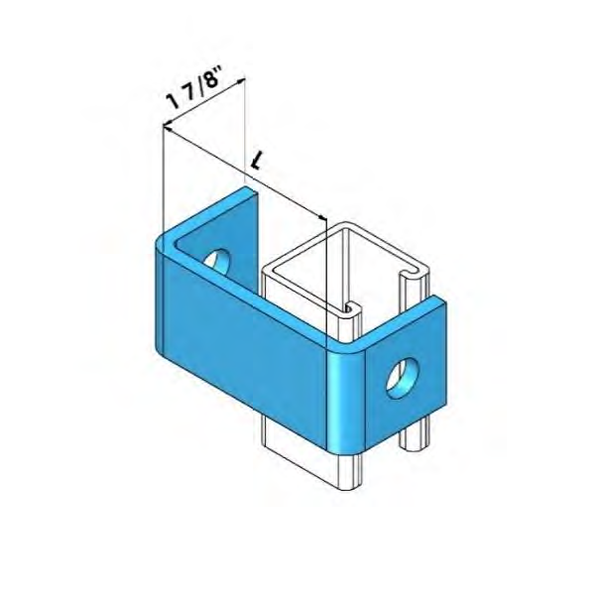 SMALL MOUTH BEAM CLAMP PLAIN 1/2"