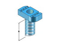 1/2" 3/8" THICKNESS SPRING NUT WITH REGULAR SPRING ZINC