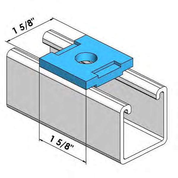 1/2" SQUARE WASHER NO TWIST HDG