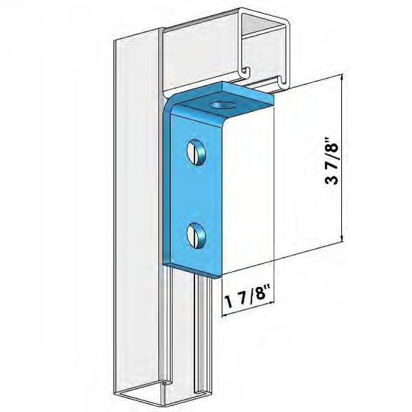 THREE HOLE 90 DEGREE FITTING ZINC