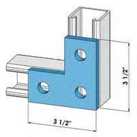 THREE HOLE FLAT PLATE ZINC