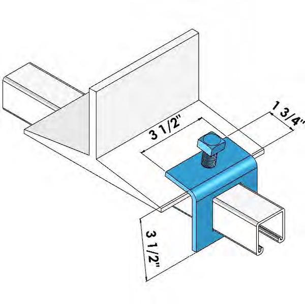 WINDOW BEAM CLAMP ZINC