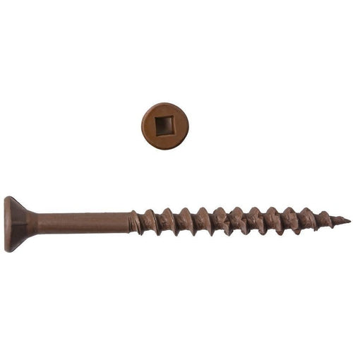  8 x 2 1/2 DECK SCREW BROWN BOX OF 2500-FASTENERS & FITTINGS INC.-FASTENERS & FITTINGS INC-Default-Covalin Electrical Supply 