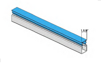 CLOSURE STRIP PLASTIC 1 5/8" X 10'