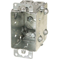 1104-L - 2 1/2''DEEP BOX W/PLASTER EARS & CLAMPS-VISTA-VISTA-Default-Covalin Electrical Supply