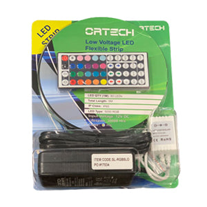 LED STRIP LIGHT KIT, 5M, RGB, WITH REMOTE